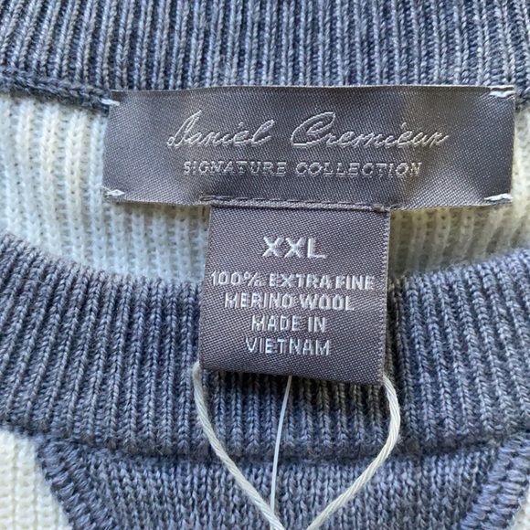 Host Pick Daniel Cremieux Signature Wool Raglan Colorblock Crew Neck Sweater - Picture 2 of 8